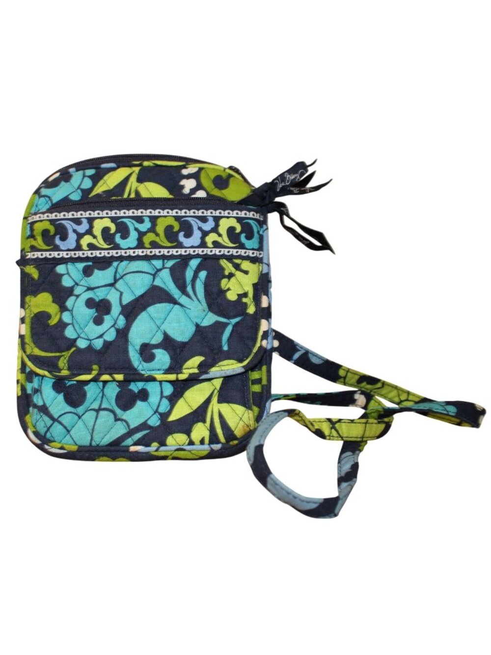 Vera Bradley Disney Parks Midnight Mickey Mini Hipster Crossbody Bag Quilted Flo